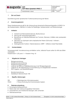 SOP Niere dynamisch MAG-3