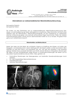 Nierenszintigraphie - Radiologie Filstal