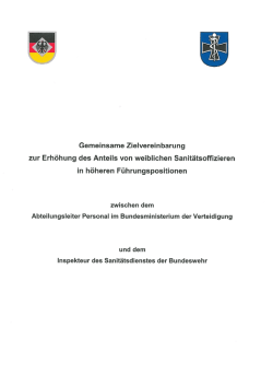 Gemeinsame Zielvereinbarung zur Erhöhung des