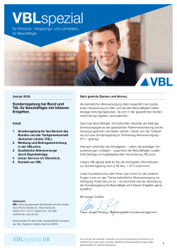 VBLspezial für Beschäftigte mit höheren Entgelten, PDF, 459 KB