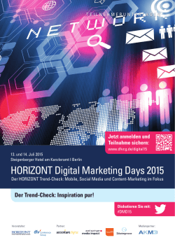 HORIZONT Digital Marketing Days 2015