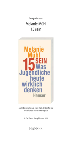 15 sein - Carl Hanser Verlag