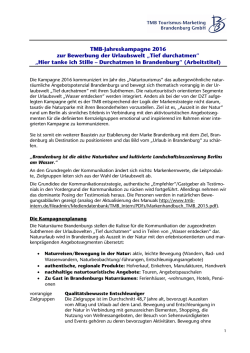 Hier tanke ich Stille &ndash; Durchatmen in Brandenb