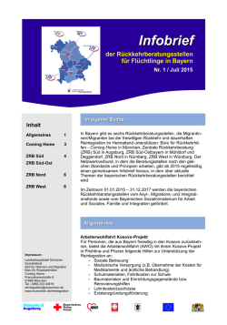 Infobrief 1 - ZRB Nordbayern