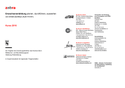 zebra Kursdaten 2016 - Erziehungsdirektion des Kantons Bern