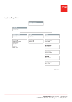 Organigramm - Frutiger AG Basel