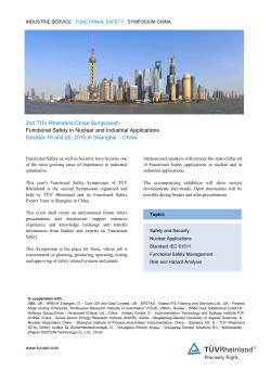 2nd TÜV Rheinland China Symposium