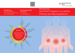 Das ERAS®-Programm zur raschen Erholung nach Bauchoperationen