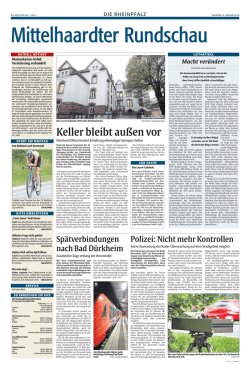 Rheinpfalz 04.01.2016 Flüchtlingsunterkunft mit Gestapo