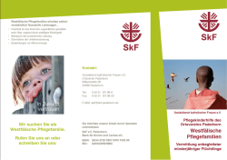 Flyer UmF - Sozialdienst katholischer Frauen eV