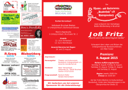 Jo&szlig; Fritz - Theater und Kulturverein Bundschuh eV