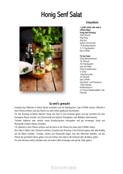 Honig Senf Salat - Das Knusperst&uuml;bchen