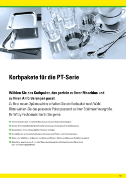 Wählen Sie das Korbpaket, das perfekt zu Ihrer Maschine und