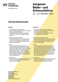 Die Teilnahmebedingungen