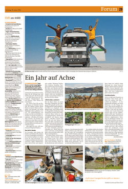 Ein Jahr auf Achse