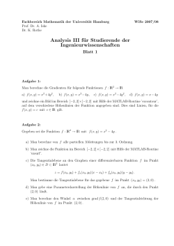 blatt1 - Fachbereich Mathematik