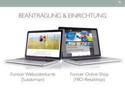 Retail-Shop einrichten