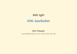XML bearbeiten