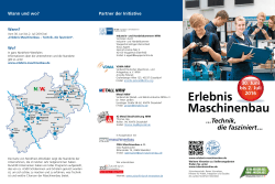 Erlebnis Maschinenbau