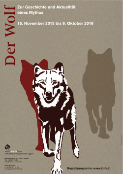 Folder "Wolf - Geschichte und Aktualität eines Mythos"