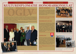 HONORARKONSULAT KULTURDIPLOMATIE