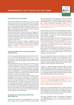 informationsblatt zur cystinurie beim irish terrier
