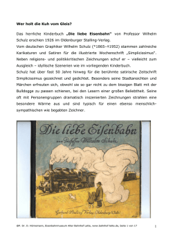 Schulz Die liebe Eisenbahn