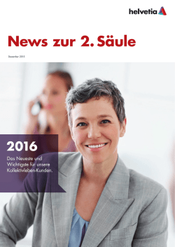 News zur 2. Säule