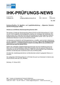 ihk-pr&uuml;fungs-news - Oldenburgische Industrie