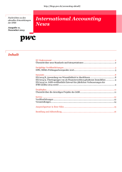 International Accounting News
