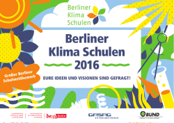 Postkarte - Berliner Klima Schulen