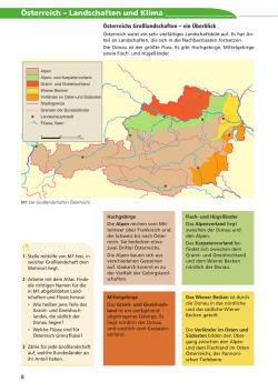 &Ouml;sterreich &ndash; Landschaften und Klima