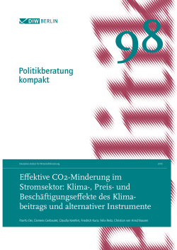 Effektive CO2-Minderung im Stromsektor - Heinrich-Böll