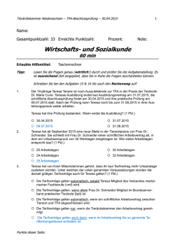 Wirtschafts- und Sozialkunde