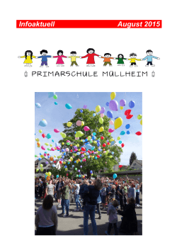 Infoaktuell August 2015 - in der Primarschule Müllheim