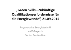 Radike-Thiel: Regenerative Energietechnik