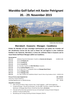 Marokko Golf-Safari mit Xavier Petrignani 20