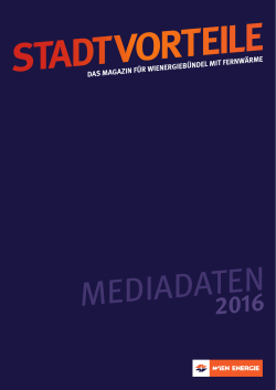 Mediadaten Stadtvorteile 2016