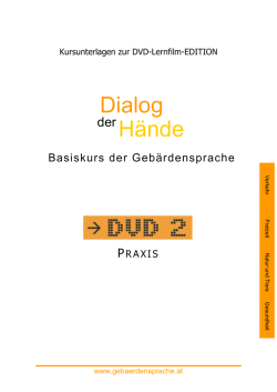 Praxisteil DVD 2 - Dialog der Hände