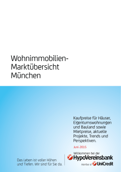 Wohnimmobilien- Marktübersicht München