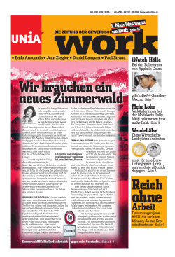 Work, 24. 4. 2015 - 100 Jahre Zimmerwalder Konferenz