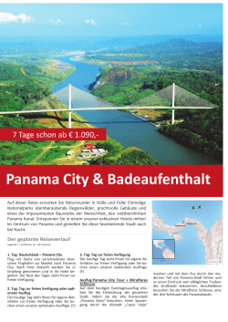 Panama City & Badeaufenthalt