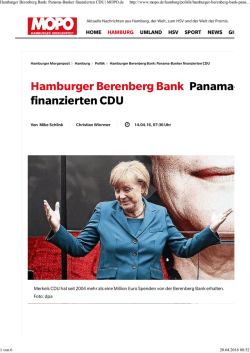 Hamburger Berenberg Bank: Panama