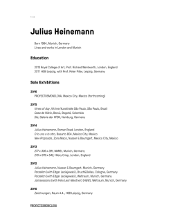 Julius Heinemann - Proyectos Monclova