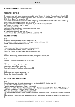 Exhibition list