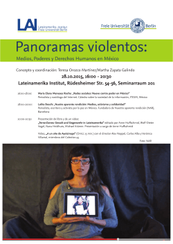 Panoramas violentos - Lateinamerika-Institut