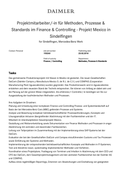 in f&uuml;r Methoden, Prozesse & Standards im Finance