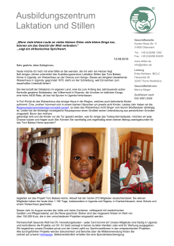 Unterstützungsbitte für das Toro Babies Home in Uganda