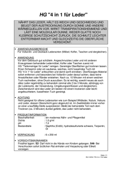 HG "4 in 1 f&uuml;r Leder"
