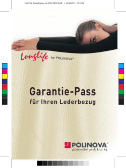 Garantie-Informationen - Polinova Servicegarantie